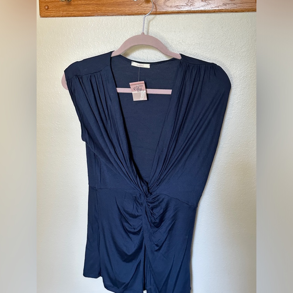 Maitai Navy Tank Top